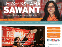 Tablet Screenshot of kshamasawant.org